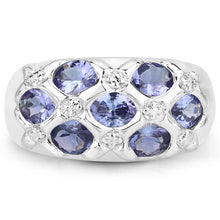 Load image into Gallery viewer, 2.31 Carat Genuine Tanzanite .925 Sterling Silver Ring
