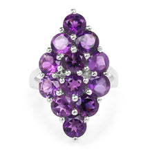 Load image into Gallery viewer, 6.78 Carat Genuine Amethyst .925 Sterling Silver Ring
