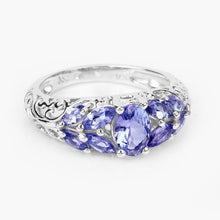 Load image into Gallery viewer, 1.63 Carat Genuine Tanzanite .925 Sterling Silver Ring
