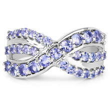 Load image into Gallery viewer, 1.49 Carat Genuine Tanzanite .925 Sterling Silver Ring
