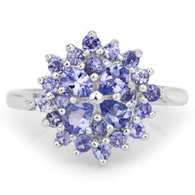 Load image into Gallery viewer, 1.16 Carat Genuine Tanzanite .925 Sterling Silver Ring
