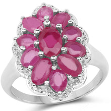 Load image into Gallery viewer, 3.05 Carat Glass Filled Ruby .925 Sterling Silver Ring
