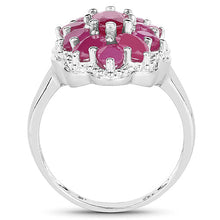 Load image into Gallery viewer, 3.05 Carat Glass Filled Ruby .925 Sterling Silver Ring
