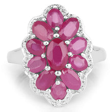 Load image into Gallery viewer, 3.05 Carat Glass Filled Ruby .925 Sterling Silver Ring
