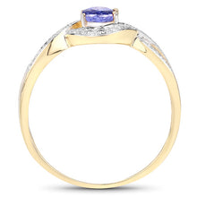 Load image into Gallery viewer, 0.75 Carat Genuine Tanzanite .925 Sterling Silver Ring
