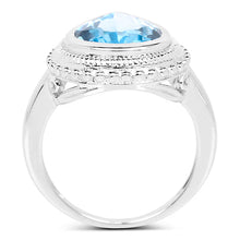 Load image into Gallery viewer, 5.30 Carat Genuine Blue Topaz .925 Sterling Silver Ring

