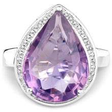 Load image into Gallery viewer, 9.00 Carat Genuine Amethyst .925 Sterling Silver Ring
