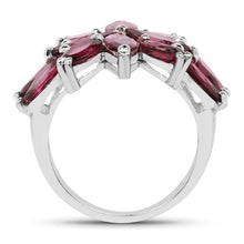 Load image into Gallery viewer, 7.80 Carat Genuine Rhodolite .925 Sterling Silver Ring
