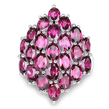 Load image into Gallery viewer, 11.50 Carat Genuine Rhodolite .925 Sterling Silver Ring
