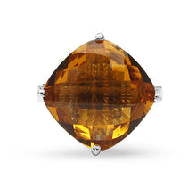 Load image into Gallery viewer, 9.05 Carat Genuine Citrine .925 Sterling Silver Ring

