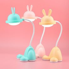 Load image into Gallery viewer, Rabbit LED Table Lamp Kids Desk Bunny Night Lights Studying Bedroom Decor Baby Bed Restaurant Living Room Cute Gift USB Charging Cute Study Lamps for Bedroom Décor
