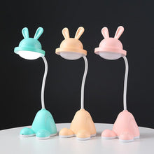 Load image into Gallery viewer, Rabbit LED Table Lamp Kids Desk Bunny Night Lights Studying Bedroom Decor Baby Bed Restaurant Living Room Cute Gift USB Charging Cute Study Lamps for Bedroom Décor
