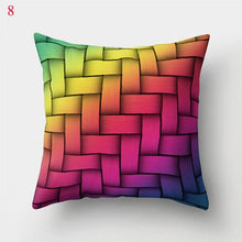 Load image into Gallery viewer, Rainbow Pillowcase Colorful Pillow Covers Cushion Cover Rainbow Throw Pillow Case Cushion Covers Abstract Swirl Rainbow Blue Green Red Bright Colors Wave Blend Throw Pillow Covers
