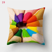 Load image into Gallery viewer, Rainbow Pillowcase Colorful Pillow Covers Cushion Cover Rainbow Throw Pillow Case Cushion Covers Abstract Swirl Rainbow Blue Green Red Bright Colors Wave Blend Throw Pillow Covers
