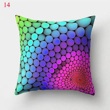 Load image into Gallery viewer, Rainbow Pillowcase Colorful Pillow Covers Cushion Cover Rainbow Throw Pillow Case Cushion Covers Abstract Swirl Rainbow Blue Green Red Bright Colors Wave Blend Throw Pillow Covers
