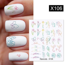 Load image into Gallery viewer, Rainbow Wave Love Heart Pattern Water Decals Stickers Butterfly Dragon Geometry Slider For Nails Art Decoration Tip Water Transfer Nail Decals Sticker For Pretty Girl Self-Adhesive Nail Decals Designer Nail Stickers for Acrylic
