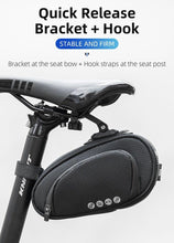 Load image into Gallery viewer, Rainproof Bicycle Bag Shock Proof Bike Bag For Reflective Large Capacity Seat Bike Bag Accessories Bag Seat Bag Bike Bag Under Seat Bicycle Bag Cycling Accessories Storage Pouch Bike For Mountain Road Bike
