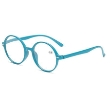 Load image into Gallery viewer, Read Eyeglass Men Women Round Vintage Reading Glasses Blue Light Blocking Glasses Men Women Retro Thick Round Rim Frame Eyeglasses Light Weight With Spring Hinge Easy To Carry +1 +1.5 +2 +2.5 +3 +3.5
