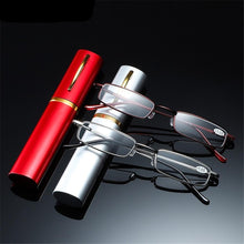 Load image into Gallery viewer, Reading Glasses for Men and Women Compact, Scratch Proof Simple Design Reading Glasses For Men &amp; Women Ultra-light Portable Anti-fatigue  Presbyopia Eyeglass With Case Diopter Eyewear
