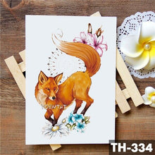Load image into Gallery viewer, Realistic 3D Wolf Moon Temporary Tattoo Sticker Waterproof Stylish Body New Luxury Animal Tattoo For Men Women

