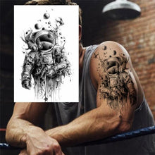 Load image into Gallery viewer, Realistic Black Temporary Small Big Tattoos Space Planets Animals Tatoos Waterproof  Face Hands Tattoos For Girls Mens
