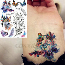 Load image into Gallery viewer, Realistic Black Temporary Small Big Tattoos Space Planets Animals Tatoos Waterproof  Face Hands Tattoos For Girls Mens

