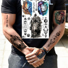 Load image into Gallery viewer, Realistic Black Temporary Small Big Tattoos Space Planets Animals Tatoos Waterproof  Face Hands Tattoos For Girls Mens
