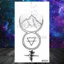 Load image into Gallery viewer, Realistic Small Planets Temporary Tattoos Arm Waterpoof Black Sticker Space Planets For Girls And Boys
