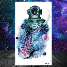 Load image into Gallery viewer, Realistic Small Planets Temporary Tattoos Arm Waterpoof Black Sticker Space Planets For Girls And Boys
