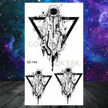 Load image into Gallery viewer, Realistic Small Planets Temporary Tattoos Arm Waterpoof Black Sticker Space Planets For Girls And Boys
