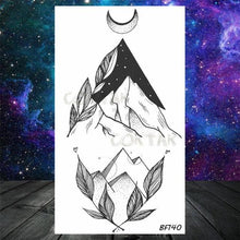 Load image into Gallery viewer, Realistic Small Planets Temporary Tattoos Arm Waterpoof Black Sticker Space Planets For Girls And Boys
