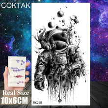Load image into Gallery viewer, Realistic Small Planets Temporary Tattoos Arm Waterpoof Black Sticker Space Planets For Girls And Boys
