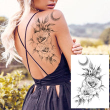 Load image into Gallery viewer, Realistic Tattoos Temporary Womens Flower Sticker Tattoos Waterproof Women Body Art Fake Legs Tattoo Stickers
