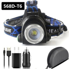 Load image into Gallery viewer, Rechargeable Adjustable 10000LM Led Headlamp Micro USB Charger Flashlight Head Lamp Portable Light Torch Flashlight For Night Work Camping Hiking  Walking

