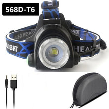 Load image into Gallery viewer, Rechargeable Adjustable 10000LM Led Headlamp Micro USB Charger Flashlight Head Lamp Portable Light Torch Flashlight For Night Work Camping Hiking  Walking
