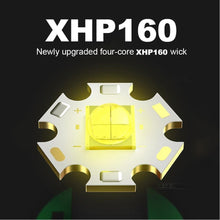 Load image into Gallery viewer, Rechargeable Adjustable Brightest Zoomable Powerful XHP160 LED Headlamp Waterproof Headlight  Power Bank 18650 Battery Headlamps For Hiking Camping Fishing Running
