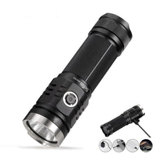 Load image into Gallery viewer, Rechargeable Adjustable  Flashlight High Lumen Powerful Waterproof Portable Cree USB LED Super Bright Flashlight Pocket Size Torch Light For Camping Hiking Riding
