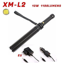 Load image into Gallery viewer, Rechargeable Adjustable LED Flashlights High Lumen Super Bright Handheld Waterproof Zoomable Portable Flashlight For Outdoor Baseball Bat Hiking CampingSelf Defense

