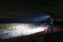 Load image into Gallery viewer, Rechargeable Adjustable Led Flashlights With High Lumen With Battery Display Super Bright Waterproof Flashlight  5 Lighting Modes For Adventure Hiking Camping Hunting New Design
