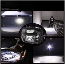 Load image into Gallery viewer, Rechargeable Adjustable LED USB Headlamp 10000Lm Powerfull Adjustable Waterproof Headlight Body Motion Sensor Head Flashlight For Outdoor Hiking Camping Torch Light Lamp
