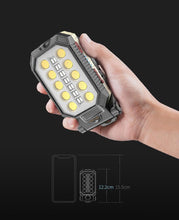 Load image into Gallery viewer, Rechargeable Adjustable USB LED Portable Charger Battery High Capacity with Digital Display LCD Screen Waterproof Flashlight COB Work Light For Repairing Outdoor Camping
