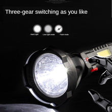 Load image into Gallery viewer, Rechargeable Adjustable USB LED Portable Rotary High Lumen Zoombale Super Strong Flashlight  Ultra-bright For Long-range  Outdoor  Camping Fishing Hiking Riding Walking Jogging Flashlight
