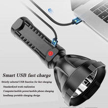 Load image into Gallery viewer, Rechargeable Adjustable USB LED Portable Rotary High Lumen Zoombale Super Strong Flashlight  Ultra-bright For Long-range  Outdoor  Camping Fishing Hiking Riding Walking Jogging Flashlight
