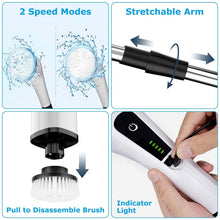 Load image into Gallery viewer, Rechargeable Electric Spin Scrubber 8 Brush Replaceable Heads 2 Speed
