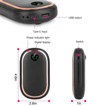 Load image into Gallery viewer, Rechargeable Hand Heater Pocket Warmer Power Bank with Digital Display
