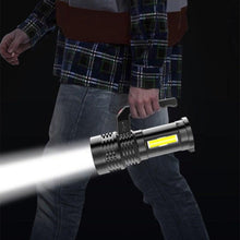 Load image into Gallery viewer, Rechargeable Handheld Flashlights Waterproof  3 Switch Mode Powerful High Lumens Spotlight Fashlight High Power Portable LED Waterproof Outdoor Long Lasting Spot Light Flashlight For Home &amp; Outdoor Use
