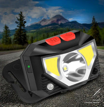 Load image into Gallery viewer, Rechargeable LED Powerfull Headlamp Flashlight USB Waterproof Headlamp Motion Body Sensor Headlight For Adults &amp; Kids Camping Flashlight Outdoors Camping Running Biking Fishing
