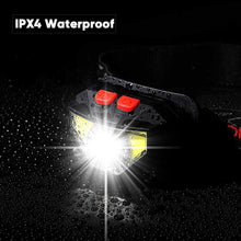 Load image into Gallery viewer, Rechargeable Powerful USB LED High Lumen Headlamp Ultra-Light Bright Headlight Waterproof Sensor Head Light  For Outdoors Camping Running Hiking Biking Fishing
