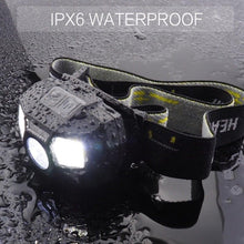 Load image into Gallery viewer, Rechargeable Powerful USB LED High Lumen Headlamp Ultra-Light Bright Headlight Waterproof Sensor Head Light  For Outdoors Camping Running Hiking Biking Fishing
