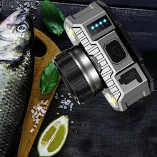 Load image into Gallery viewer, Rechargeable Super Bright High Lumen  Strong Light LED Head-Mounted Headlamp Waterproof Long-Range Flashlight For Outdoor Camping Household Riding  Night Fishing Headlight
